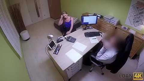 LOAN4K. Naive Nata comes to loan agency and gets owned like a slut