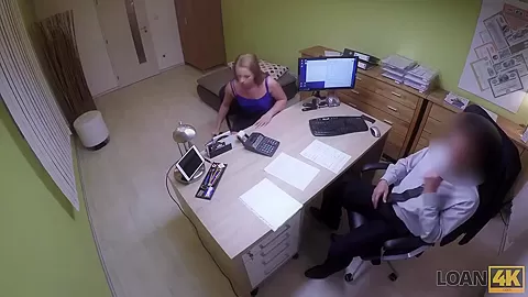 LOAN4K. Naive Nata comes to loan agency and gets owned like a slut