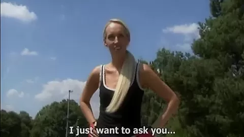 Gorgeous Blonde Takes Cash for Public Fuck