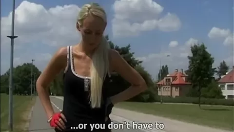Gorgeous Blonde Takes Cash for Public Fuck
