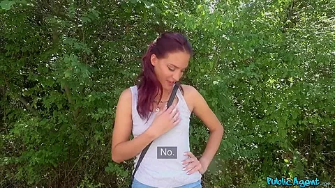 Woodland Fuck With Hungarian Hottie - PublicAgent