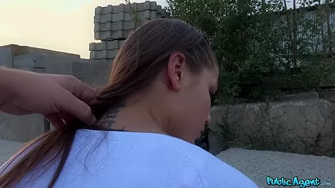 Tight Pussy Fucked For Cash Outside - PublicAgent