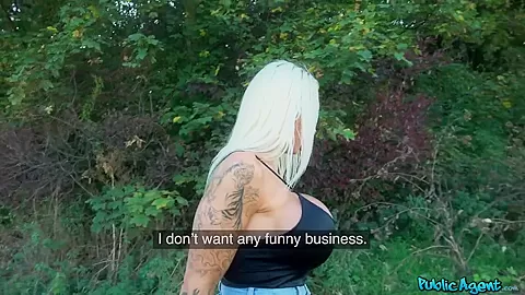 Teasing Dirty Talking Busty Blonde - PublicAgent