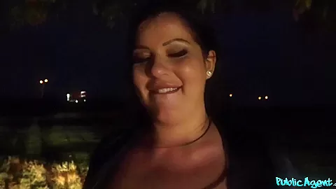 Busty Minx Night Time Public Fuck - PublicAgent