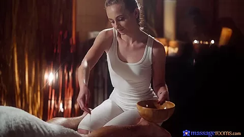 Sexy Oil Soaked Small Tits Massuese - MassageRooms