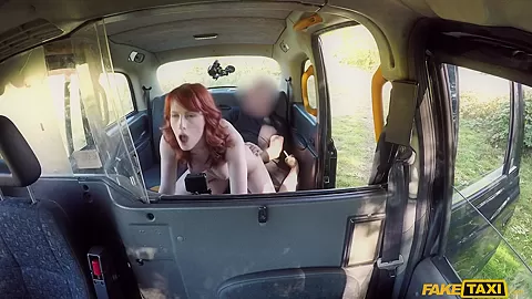 Hairy Redhead Pussy Cum Splattered - FakeTaxi