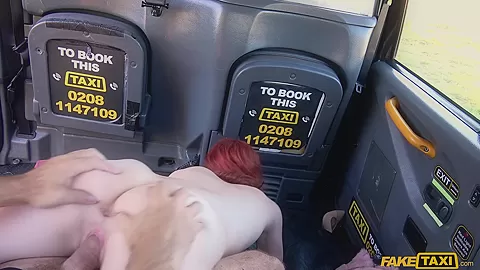 Hairy Redhead Pussy Cum Splattered - FakeTaxi