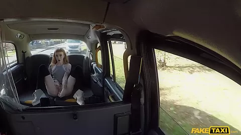 Panty Stuffing Redhead Rough Fuck - FakeTaxi