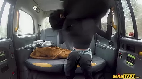 Big Tits Petite Ebony Babe Squirts - FakeTaxi