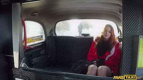 Cute Redhead Striptease And Fuck - FakeTaxi