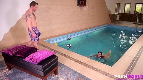 Titty Fuck By The Pool - PornWorld