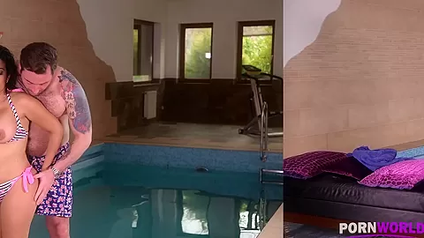 Titty Fuck By The Pool - PornWorld