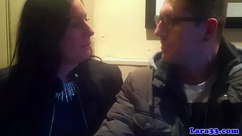 Classy milf in stockings cocksucking