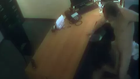 Office whore fucks the boss man at work