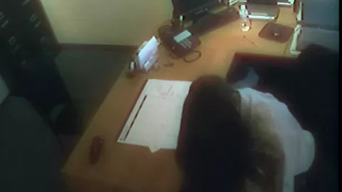 Office whore fucks the boss man at work