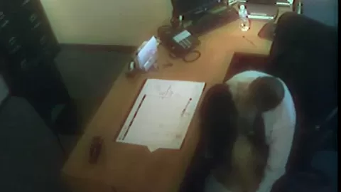 Office whore fucks the boss man at work