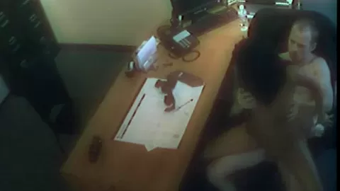 Office whore fucks the boss man at work