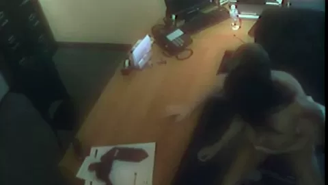 Office whore fucks the boss man at work