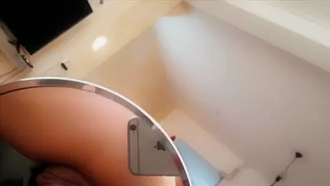 Selfie Squirting In The Mirror