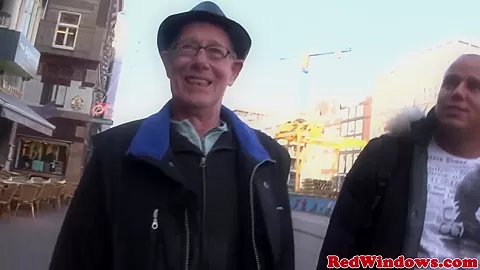 Amsterdam lingerie hooker gets a cum mouthful