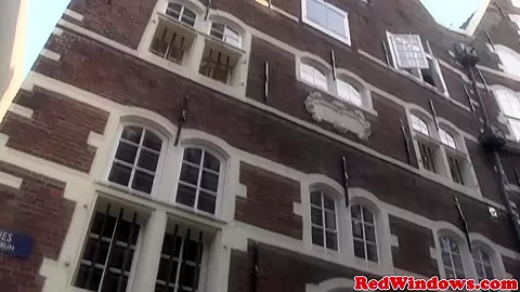 Amsterdam lingerie hooker gets a cum mouthful