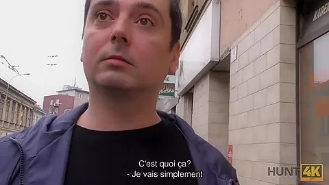 HUNT4K. Cocu bien paye pour sa superbe blonde