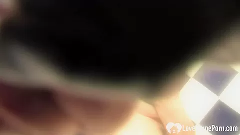 Incredible busty girlfriend masturbates in the shower