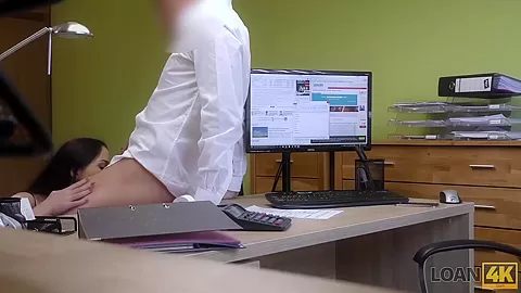 LOAN4K. Brunette babe is ready for anal sex to open tattoo studio