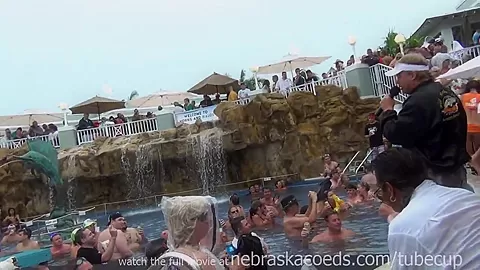 nudist swinger pool party key west