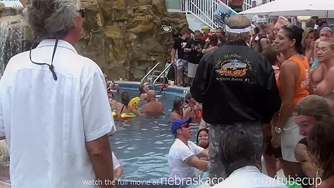 nudist swinger pool party key west