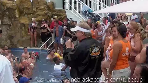 nudist swinger pool party key west