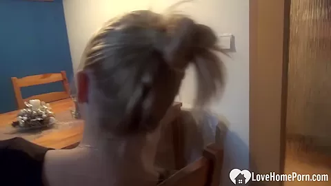 Aroused girlfriend teases her man with fingering