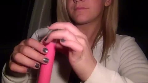 hot blonde masturbating in public on her bleachers