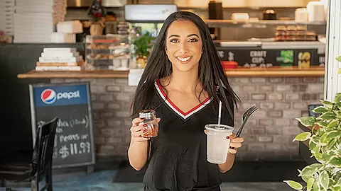 Broke College Cutie - WaitressPOV