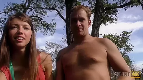 HUNT4K. Arrogant girl gets fucked all slits in public pickup porn