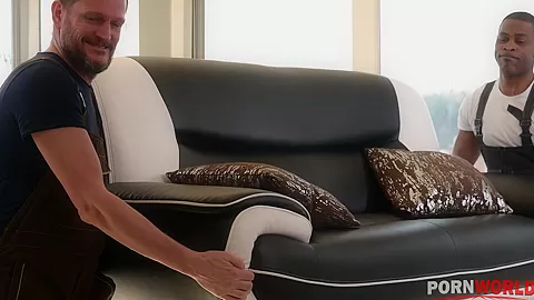 Slutty Latvian Girl Fucked by Her Boyfriend than DP'ed with Moving Crew GP1890 - PornWorld