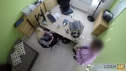 LOAN4K. Brilliant towheaded girl gets money after sex with agent