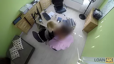 LOAN4K. Brilliant towheaded girl gets money after sex with agent