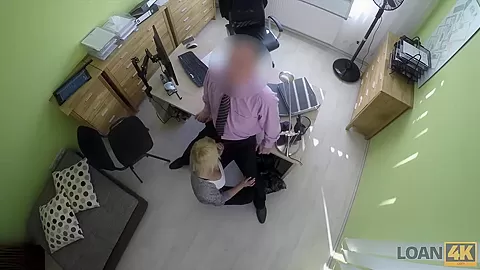 LOAN4K. Brilliant towheaded girl gets money after sex with agent