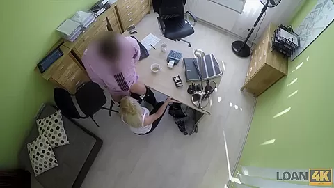 LOAN4K. Brilliant towheaded girl gets money after sex with agent