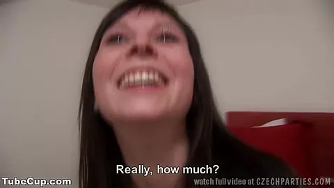 Two Czech Sluts Give Amazing Blowjob for Cash