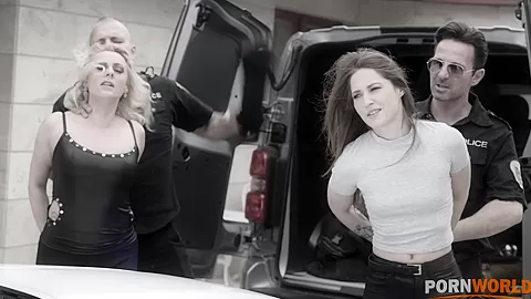Police demolition gang bang for apprehended chicks GP1863 - PornWorld