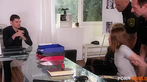 Police demolition gang bang for apprehended chicks GP1863 - PornWorld