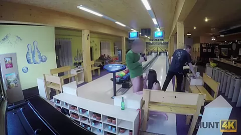 HUNT4K. Hunter is looking for awesome sex for money in bowling place
