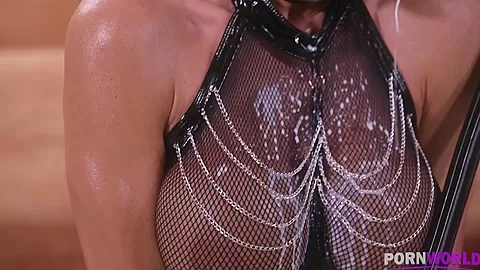 Magnificent-Mammaried Chloe is Whipped in Latex Before Getting DP'd GP1808 - PornWorld