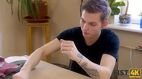 FIST4K. Sexy girl has her cunny fisted by inventive boyfriend