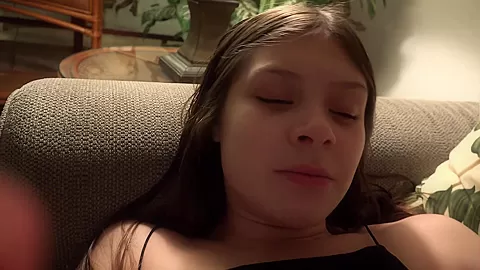 Brunette Love To Feel Dick Inside Her Tiny Pussy