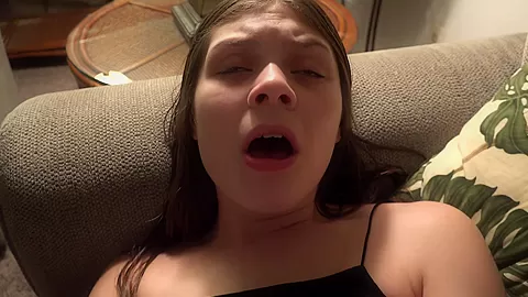 Brunette Love To Feel Dick Inside Her Tiny Pussy