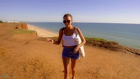 Searching For A Perfect Beach Marinha Beach View And Falesia Beach - Sex Movies Featuring Katya-Clover
