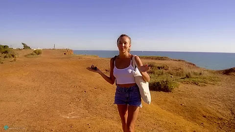 Searching For A Perfect Beach Marinha Beach View And Falesia Beach - Sex Movies Featuring Katya-Clover